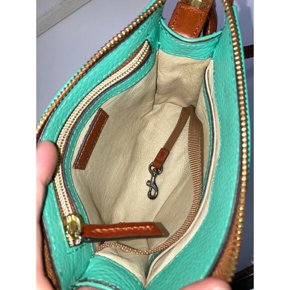 DOONEY & BOURKE SMALL MINT PEBBLED LEATHER CROSSBODY BAG - Picture 13 of 16